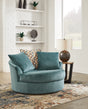 Furniture City Slidell - Ashley Furniture - Laylabrook Living Room - Oversized Swivel Accent Chair / Teal - 9220621