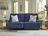 Furniture City Slidell - Ashley Furniture - Acklen Place Sectional - 2-Piece Power Reclining Sectional / Navy - 93607S16