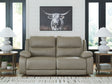 Furniture City Slidell - Ashley Furniture - Narwhal Place Sectional - 5-Piece Power Reclining Sectional / Pebble - PC99201S8