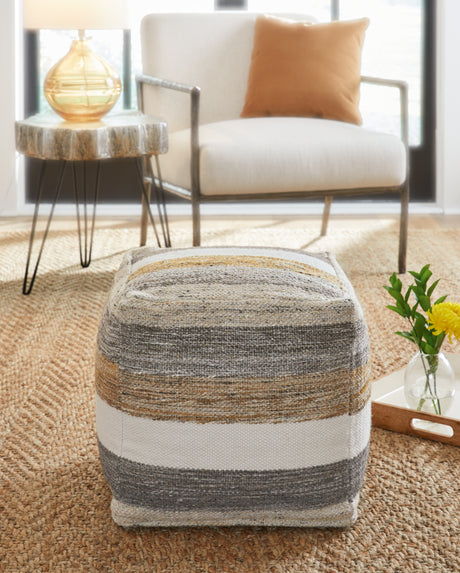 Furniture City Slidell - Ashley Furniture - Josalind Pouf - Pouf / Multi - A1000935