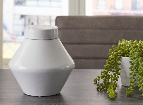 Furniture City Slidell - Ashley Furniture - Domina Jar (Set of 2) - Jar (2/CS) / White - A2000485