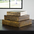 Furniture City Slidell - Ashley Furniture - Keldy Box (Set of 3) - Box Set (3/CN) / Antique Brass Finish - A2000490