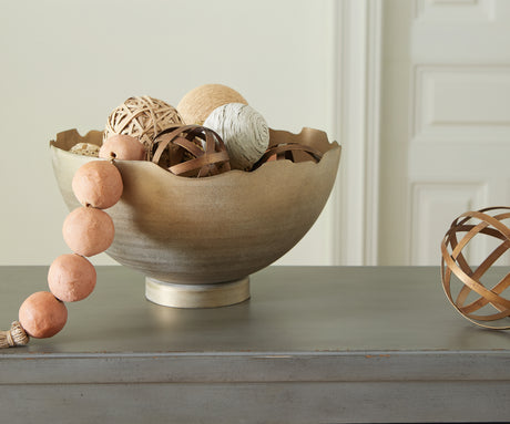 Furniture City Slidell - Ashley Furniture - Maura Bowl - Bowl / Antique Gold Finish - A2000594