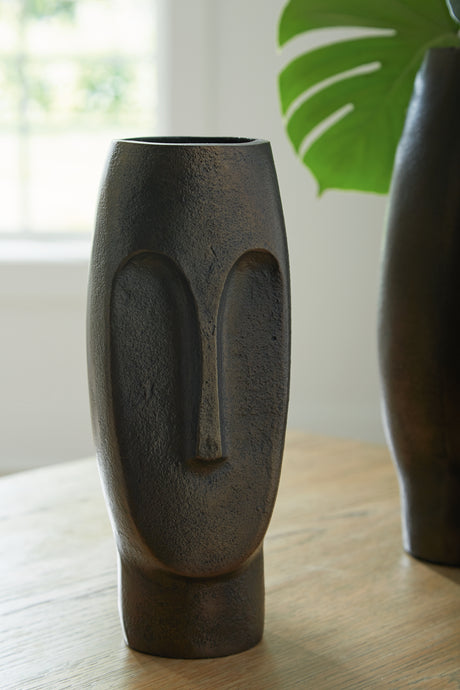 Furniture City Slidell - Ashley Furniture - Elanman Vase - Vase / Antique Bronze - A2000693