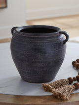 Furniture City Slidell - Ashley Furniture - Meadie Vase - Vase / Distressed Black - A2000790