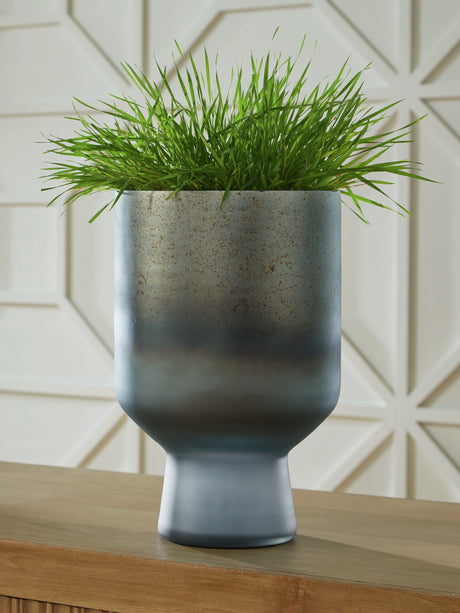 Furniture City Slidell - Ashley Furniture - Pennmore Vase - Vase / Antique Blue - A2000813