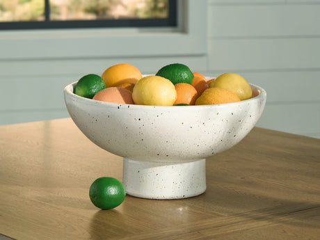 Furniture City Slidell - Ashley Furniture - Dallinworth Bowl - Bowl / White/Black - A2000833