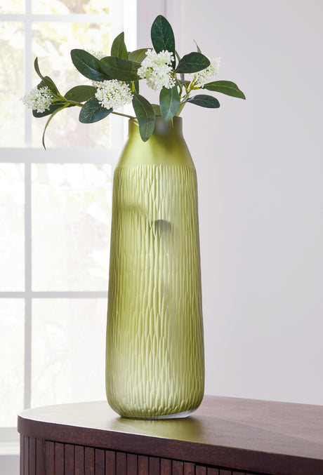 Furniture City Slidell - Ashley Furniture - Scottyard Vase - Vase / Olive Green - A2900009