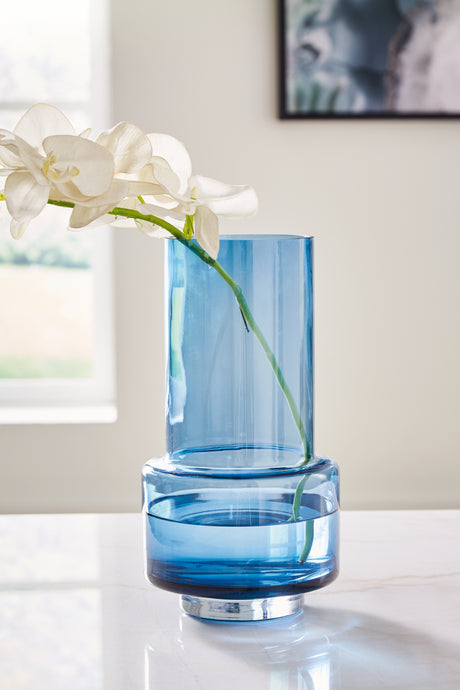Furniture City Slidell - Ashley Furniture - Bealen Vase - Vase / Dark Blue - A2900013