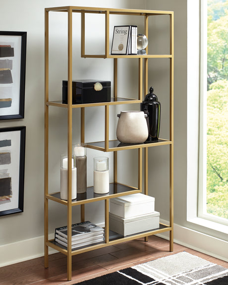 Furniture City Slidell - Ashley Furniture - Frankwell Bookcase - Bookcase / Brown/Black - A4000021