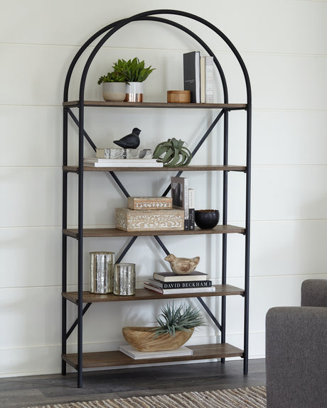 Furniture City Slidell - Ashley Furniture - Galtbury Bookcase - Bookcase / Brown/Black - A4000325