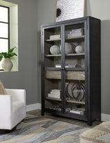 Furniture City Slidell - Ashley Furniture - Lenston Accent Cabinet - Accent Cabinet / Black/Gray - A4000507
