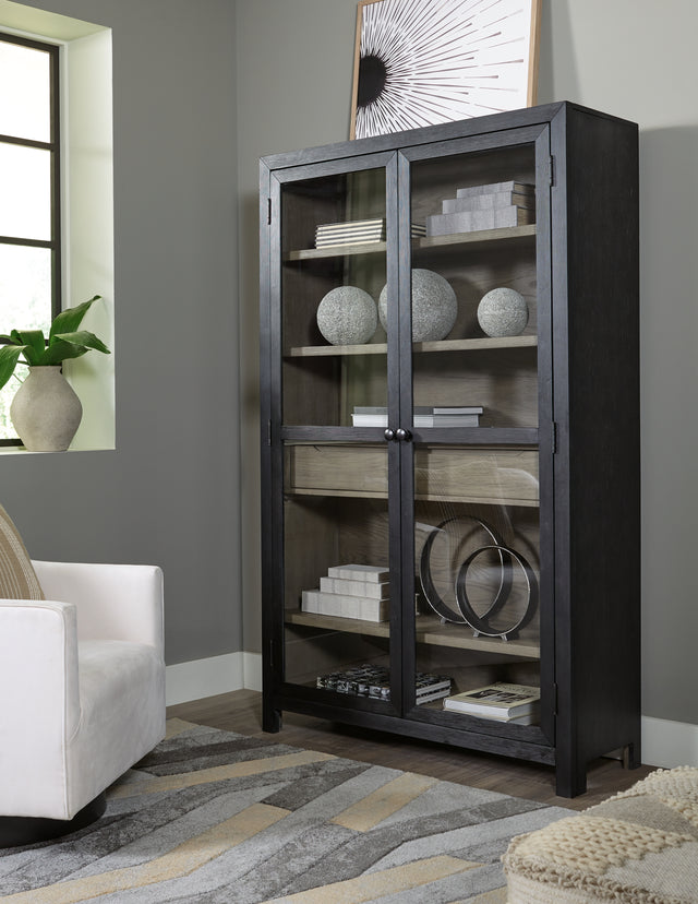 Furniture City Slidell - Ashley Furniture - Lenston Accent Cabinet - Accent Cabinet / Black/Gray - A4000507