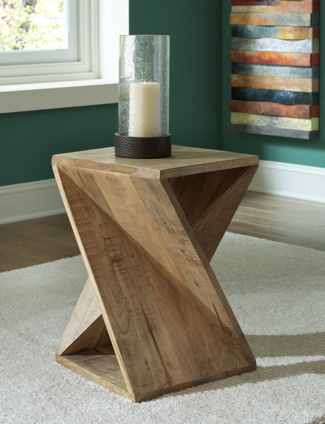Furniture City Slidell - Ashley Furniture - Zalemont Accent Table - Accent Table / Distressed Brown - A4000510