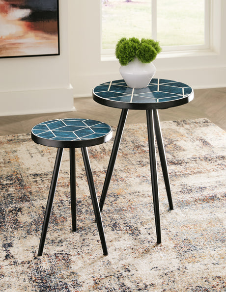 Furniture City Slidell - Ashley Furniture - Clairbelle Accent Table (Set of 2) - Accent Table (Set of 2) / Teal - A4000523