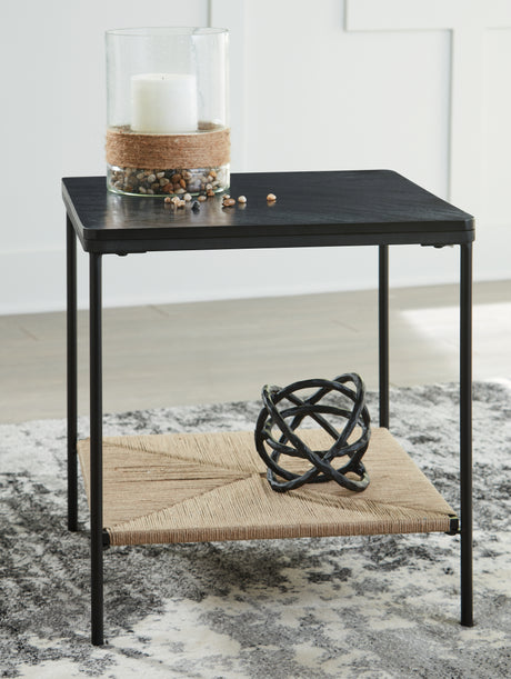 Furniture City Slidell - Ashley Furniture - Minrich Accent Table - Accent Table / Black/Natural - A4000591