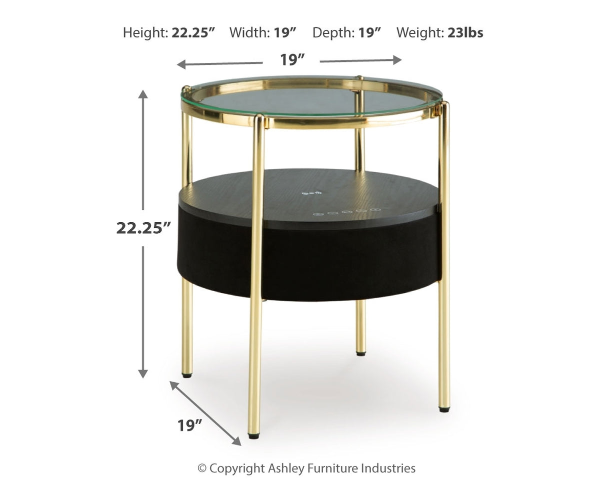 Nedman Accent Table with Speaker