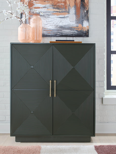 Furniture City Slidell - Ashley Furniture - Geirwood Accent Cabinet - Accent Cabinet / Dark Green - A4000676