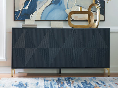 Furniture City Slidell - Ashley Furniture - Loirwick Accent Cabinet - Accent Cabinet / Dark Blue - A4000677