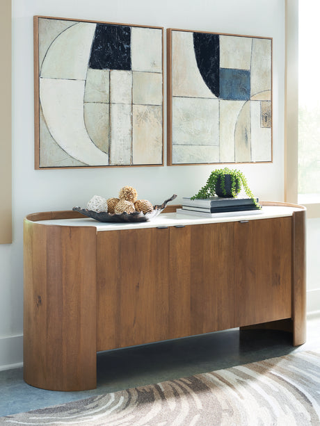 Furniture City Slidell - Ashley Furniture - Fitzroy Accent Cabinet - Accent Cabinet / Brown/White - A4000688