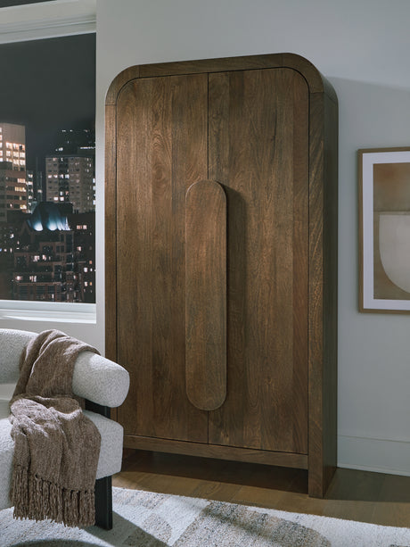Furniture City Slidell - Ashley Furniture - Thoren Accent Cabinet - Accent Cabinet / Medium Brown - A4000699