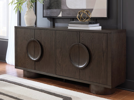 Furniture City Slidell - Ashley Furniture - Veeda Accent Cabinet - Accent Cabinet / Dark Brown - A4000703