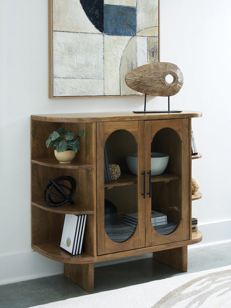 Furniture City Slidell - Ashley Furniture - Niall Accent Cabinet - Accent Cabinet / Light Brown - A4000707