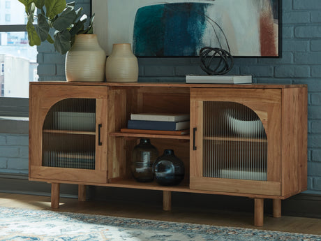 Furniture City Slidell - Ashley Furniture - Adway Accent Cabinet - Accent Cabinet / Natural Brown - A4000709