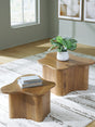 Furniture City Slidell - Ashley Furniture - Abeford Accent Coffee Table (Set of 2) - Accent Cocktail TBL Set (Set of 2) / Brown - A4000711