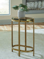 Furniture City Slidell - Ashley Furniture - Porterville Accent Table - Accent Table / Gold Finish - A4000716