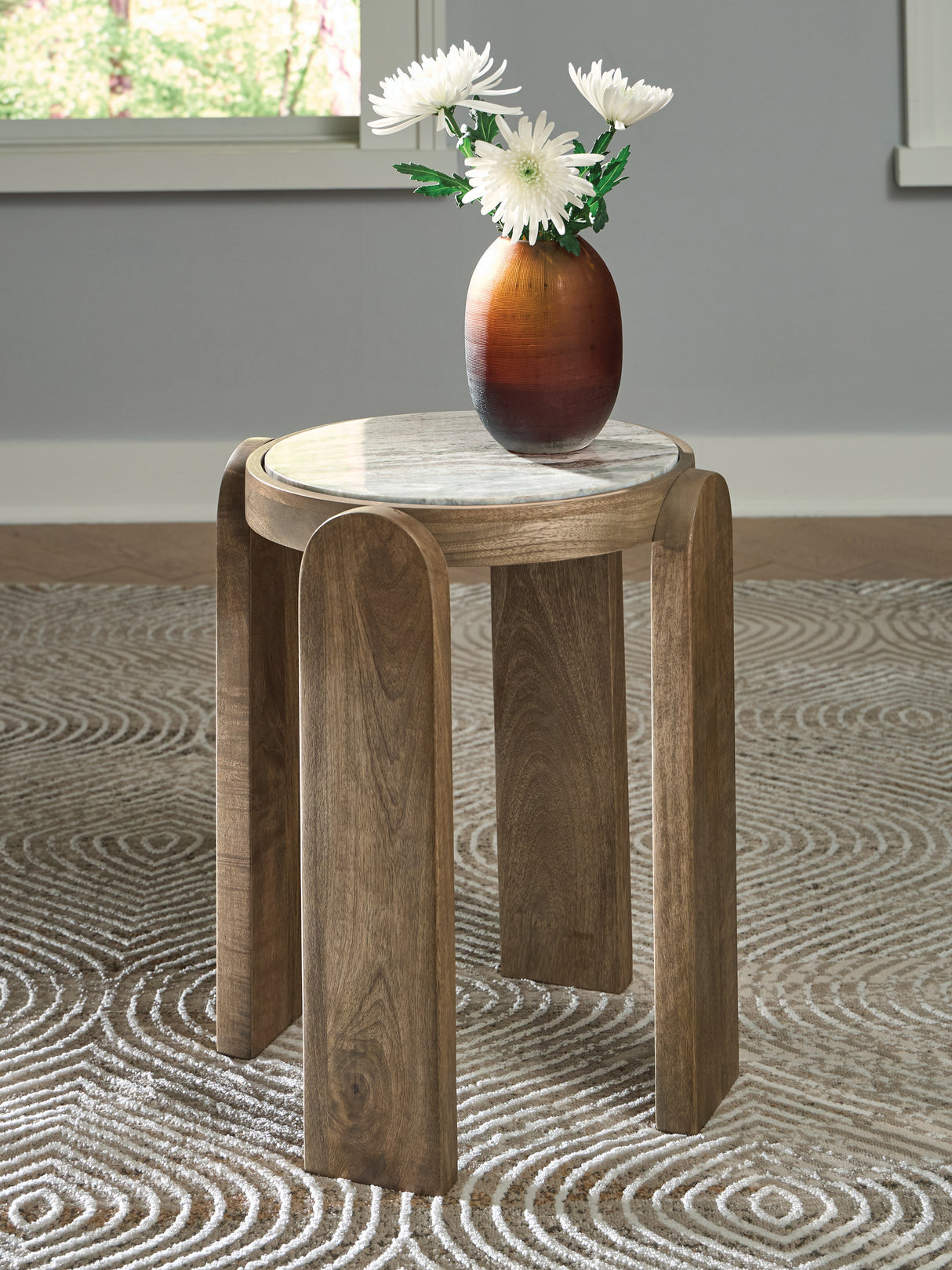 Furniture City Slidell - Ashley Furniture - Gavrilley Accent Table - Accent Table / Gray/White/Brown - A4000722