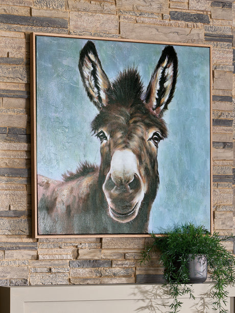 Furniture City Slidell - Ashley Furniture - Landerton Wall Decor - Wall Art / Brown/Blue/White - A8000488