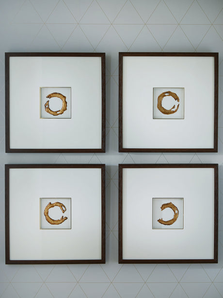 Furniture City Slidell - Ashley Furniture - Dallbourne Wall Decor - Wall Art Set (4/CN) / White/Gold Finish - A8000491