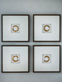 Furniture City Slidell - Ashley Furniture - Dallbourne Wall Decor - Wall Art Set (4/CN) / White/Gold Finish - A8000491