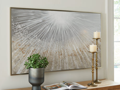 Furniture City Slidell - Ashley Furniture - Waldard Wall Decor - Wall Art / Gray/Taupe/White - A8000501