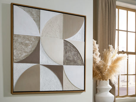 Furniture City Slidell - Ashley Furniture - Harelman Wall Decor - Wall Art / Tan/Taupe/White - A8000502