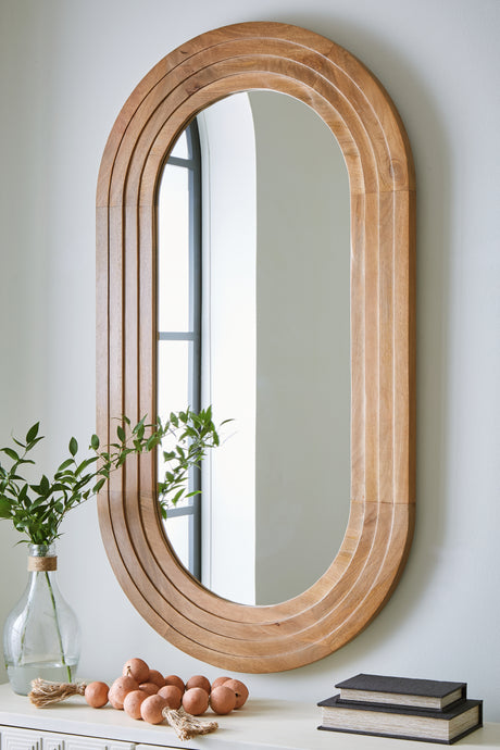 Furniture City Slidell - Ashley Furniture - Daverly Mirror - Accent Mirror / Brown - A8010326