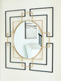 Furniture City Slidell - Ashley Furniture - Oceanal Mirror - Accent Mirror / Black/Gold Finish - A8010394