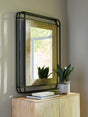 Furniture City Slidell - Ashley Furniture - Beelman Mirror - Accent Mirror / Black/Brown - A8010409