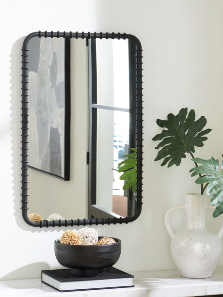 Furniture City Slidell - Ashley Furniture - Judlow Mirror - Accent Mirror / Black - A8010419