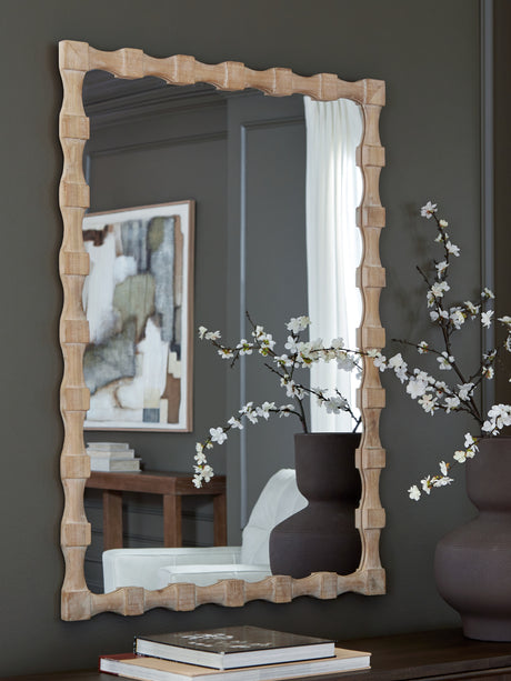 Furniture City Slidell - Ashley Furniture - Acelmore Mirror - Accent Mirror / Light Brown - A8010420