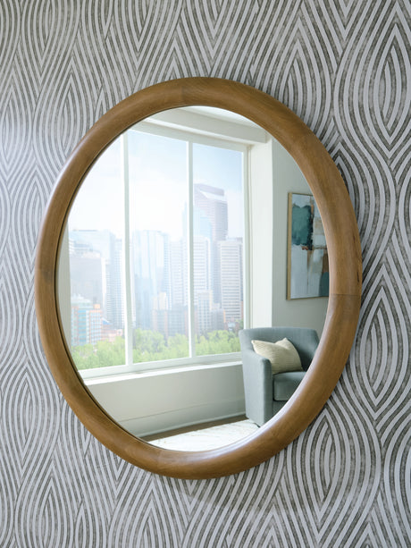 Furniture City Slidell - Ashley Furniture - Yadiel Mirror - Accent Mirror / Brown - A8010426