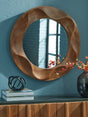 Furniture City Slidell - Ashley Furniture - Aajon Mirror - Accent Mirror / Brown - A8010427