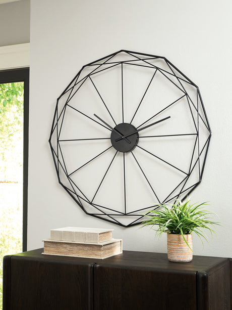 Furniture City Slidell - Ashley Furniture - Arkthorne Wall Decor - Wall Clock / Black - A8010429