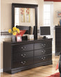 Furniture City Slidell - Ashley Furniture - Huey Vineyard Bedroom - Dresser and Mirror / Black - B128B1