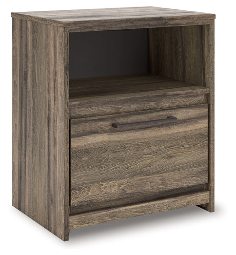 Furniture City Slidell - Ashley Furniture - Elbrim Bedroom - One Drawer Night Stand / Brown - PCB2005-91