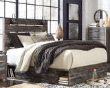 Furniture City Slidell - Ashley Furniture - Drystan Bedroom - Queen Panel Bed with 4 Storage Drawers / Multi - B211B13