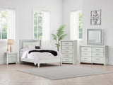 Furniture City Slidell - Ashley Furniture - Zyniden Bedroom - Full Upholstered Panel Bed / Silver - B2114B4