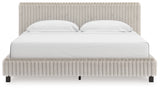 Furniture City Slidell - Ashley Furniture - Zuraleus Bedroom - King Upholstered Bed / White - PCB3381B13