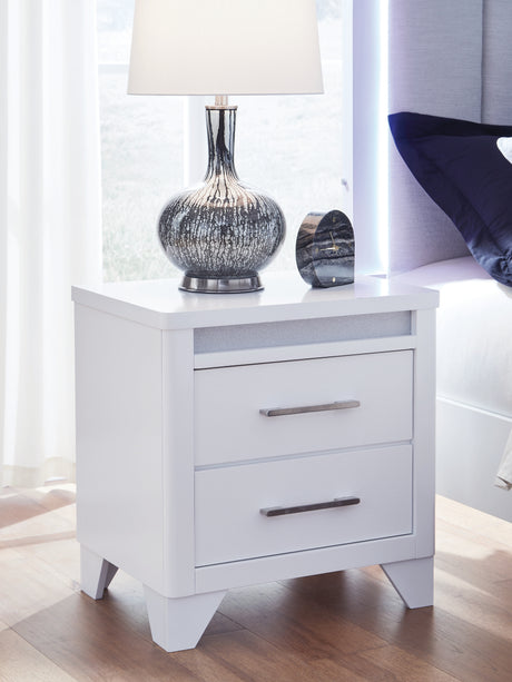 Furniture City Slidell - Ashley Furniture - Jarlee Bedroom - Two Drawer Night Stand / White - PCB392-92